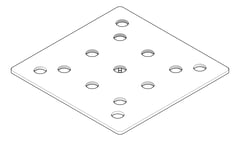 3D Documentation Image of PackingPlate Temporary Coates UniversalPropSystem SYS60