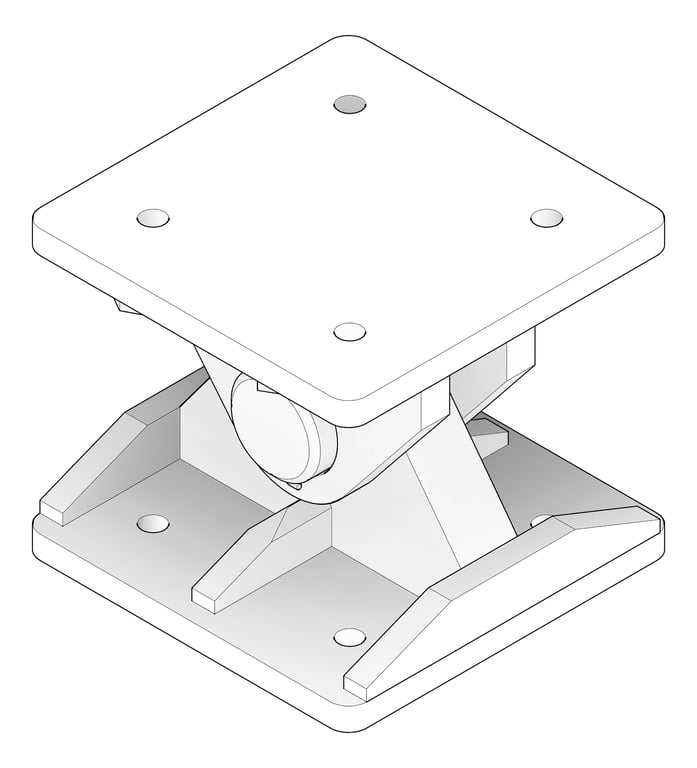 3D Documentation Image of RakingBracket Temporary Coates UniversalPropSystem SYS100