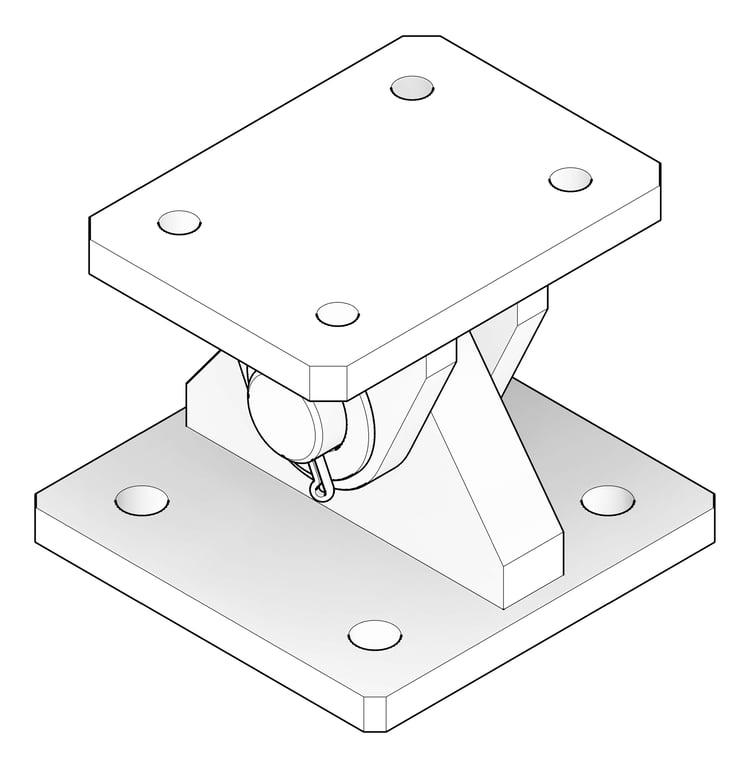3D Documentation Image of RakingBracket Temporary Coates UniversalPropSystem SYS15