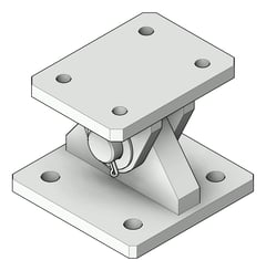 3D Shaded Image of RakingBracket Temporary Coates UniversalPropSystem SYS15