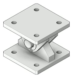 3D Shaded Image of RakingBracket Temporary Coates UniversalPropSystem SYS30