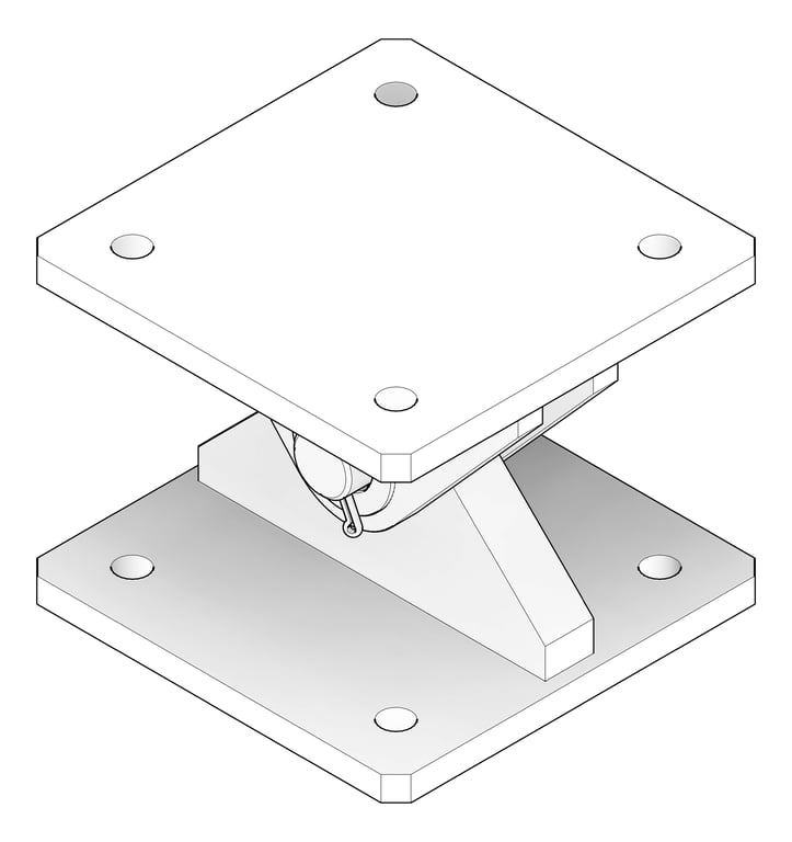 3D Documentation Image of RakingBracket Temporary Coates UniversalPropSystem SYS60