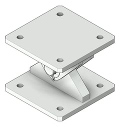 3D Shaded Image of RakingBracket Temporary Coates UniversalPropSystem SYS60
