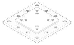 3D Documentation Image of TransferFixingPlate Temporary Coates UniversalPropSystem