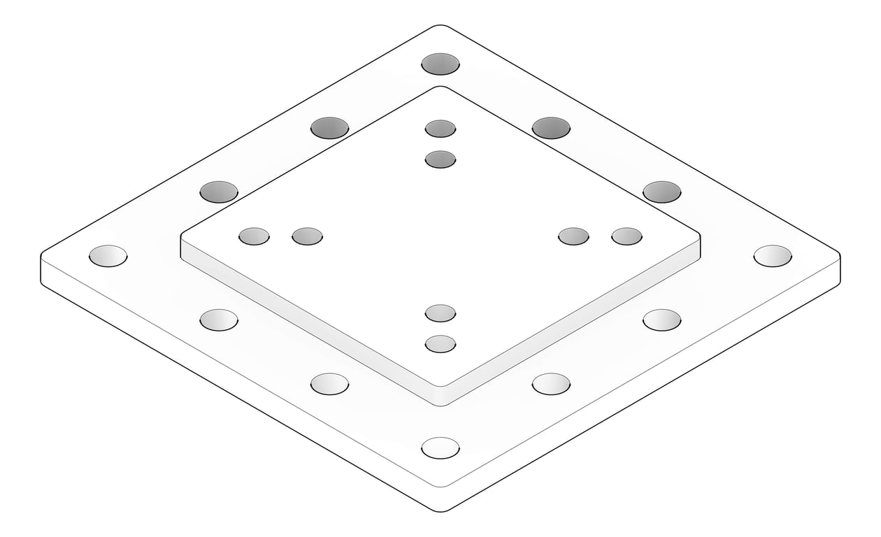 3D Documentation Image of TransferFixingPlate Temporary Coates UniversalPropSystem