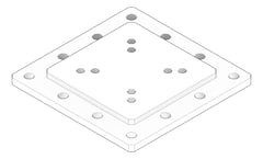 3D Documentation Image of TransferFixingPlate Temporary Coates UniversalPropSystem SYS100