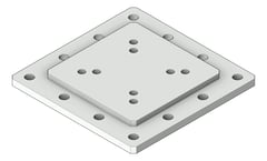 3D Shaded Image of TransferFixingPlate Temporary Coates UniversalPropSystem SYS100