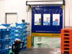 Coldshield_HS25_factoryinstall 2.jpg Image of Door Roller Coldshield Rapid HS25 ProtrudingTrack