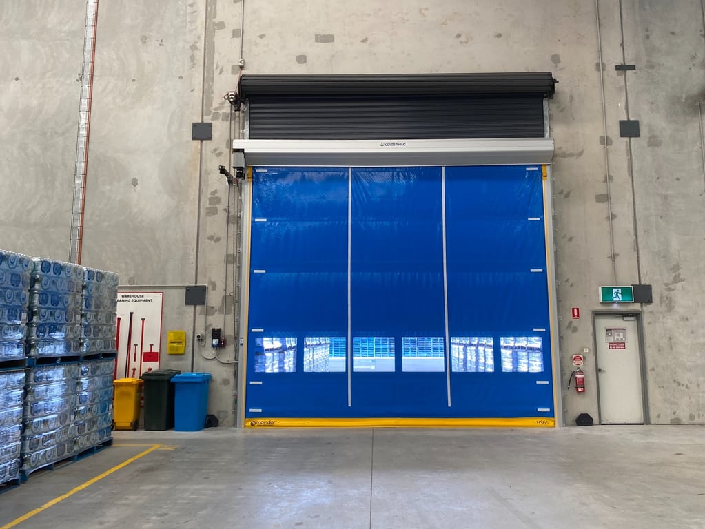 Coldshield_HS65 _factoryinstall.jpeg Image of Door Roller Coldshield Rapid HS65 ConcealedTrack