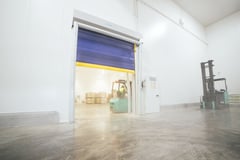 Coldshield_Movichill_warehouseinstall.jpg Image of Door Roller Coldshield Rapid Movichill ProtrudingTrack