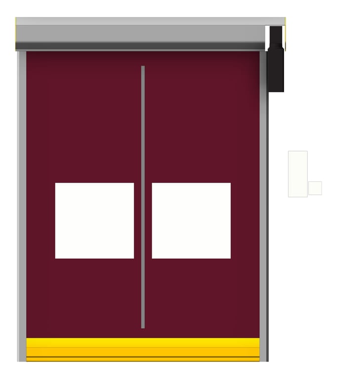 Front Image of Door Roller Coldshield Rapid EX35 ProtrudingTrack