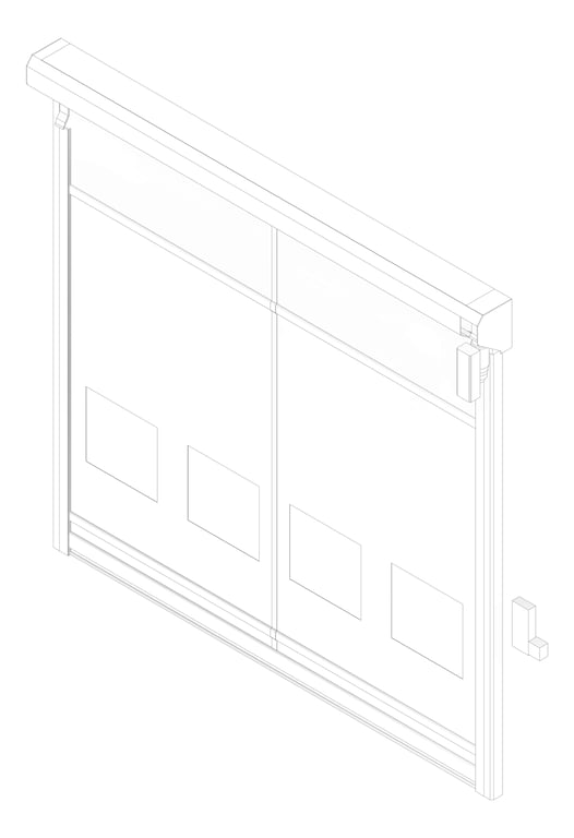 3D Documentation Image of Door Roller Coldshield Rapid HS35 ConcealedTrack