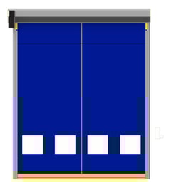 Front Image of Door Roller Coldshield Rapid HS65 ProtrudingTrack