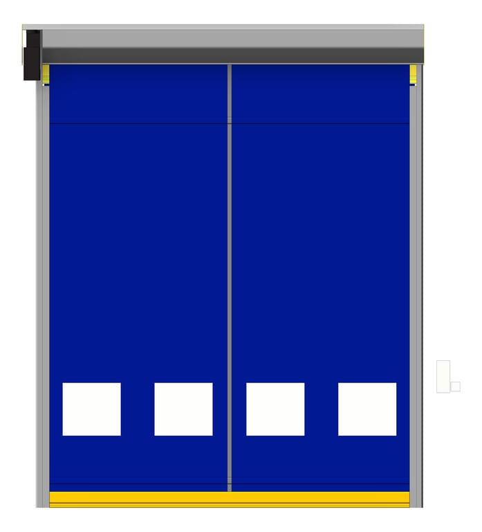 Front Image of Door Roller Coldshield Rapid HS65 ProtrudingTrack