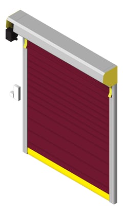 3D Shaded Image of Door Roller Coldshield Rapid Movichill ConcealedTrack