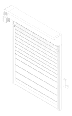 3D Documentation Image of Door Roller Coldshield Rapid Movichill ProtrudingTrack