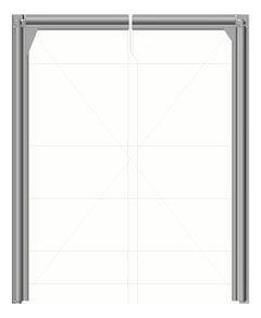 Front Image of Door Swing Coldshield FlexiblePVC 2400Series Double