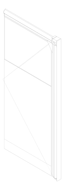 3D Documentation Image of Door Swing Coldshield FlexiblePVC 2400Series Single