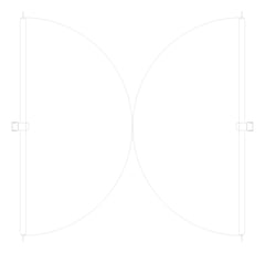 Plan Image of Door Swing Coldshield FlexiblePVC 3000Series Double Frame