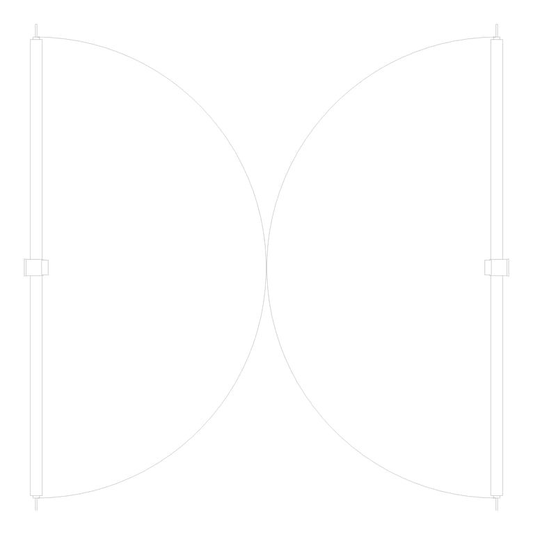 Plan Image of Door Swing Coldshield FlexiblePVC 3000Series Double