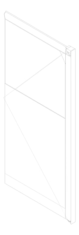 3D Documentation Image of Door Swing Coldshield FlexiblePVC 3000Series Single