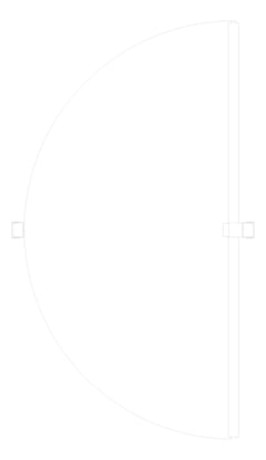 Plan Image of Door Swing Coldshield FlexiblePVC 3000Series Single Frame