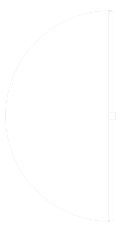 Plan Image of Door Swing Coldshield FlexiblePVC 3000Series Single