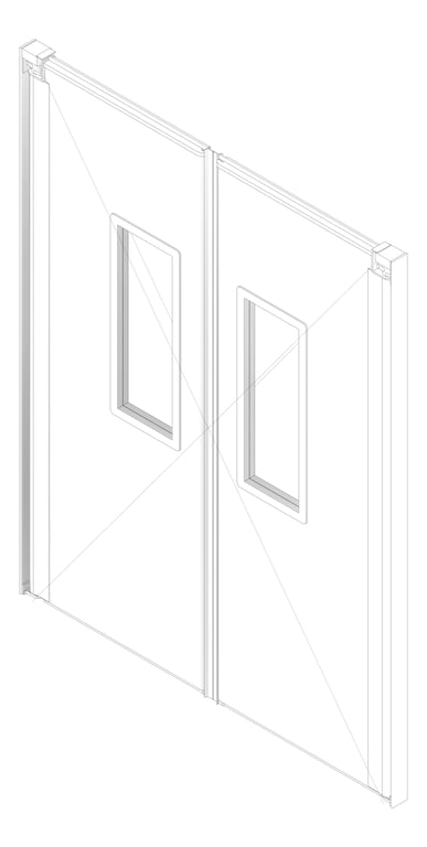 3D Documentation Image of Door Swing Coldshield ThermalTraffic 4500Series Double