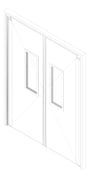 3D Documentation Image of Door Swing Coldshield ThermalTraffic 4500Series Double Frame