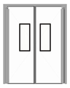Front Image of Door Swing Coldshield ThermalTraffic 4500Series Double Frame