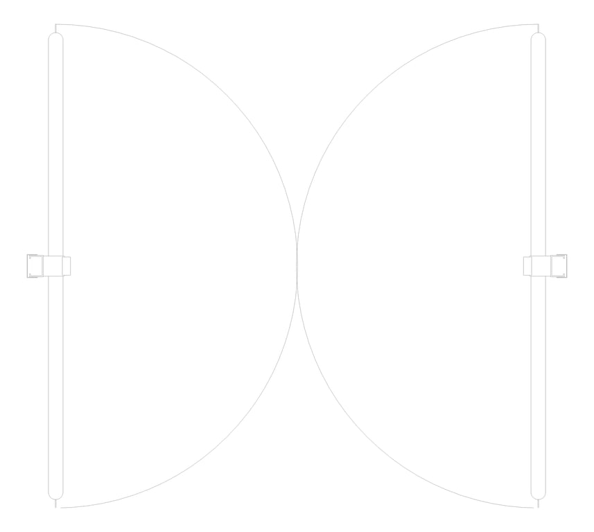 Plan Image of Door Swing Coldshield ThermalTraffic 4500Series Double Frame