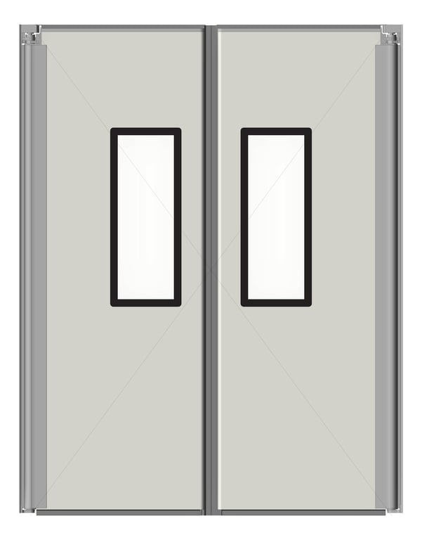 Front Image of Door Swing Coldshield ThermalTraffic 4500Series Double