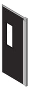 3D Shaded Image of Door Swing Coldshield ThermalTraffic 4500Series Single
