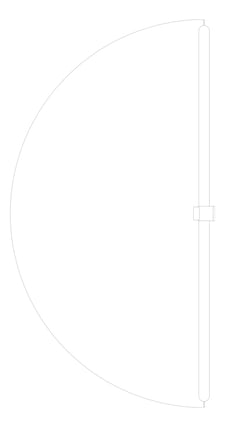 Plan Image of Door Swing Coldshield ThermalTraffic 4500Series Single