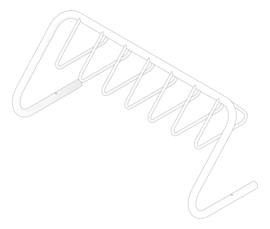 3D Documentation Image of Rack Bicycle Cora Expo 10Bay