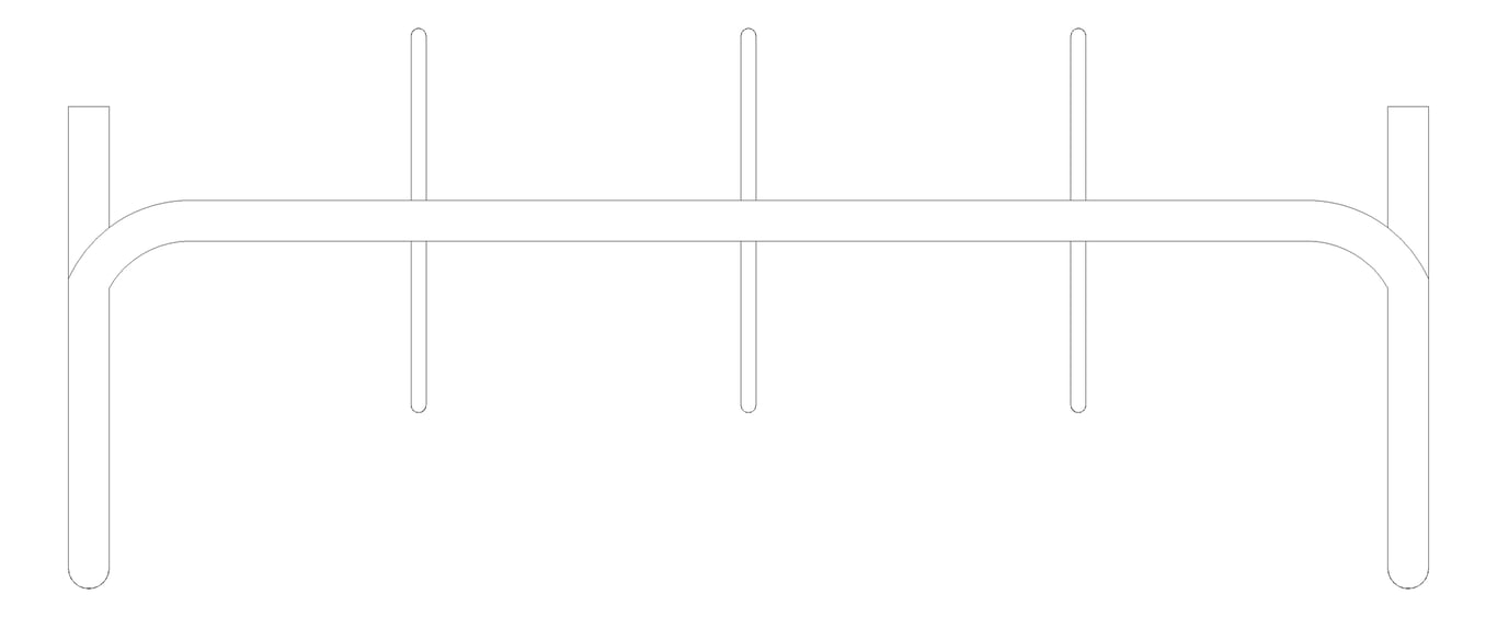 Plan Image of Rack Bicycle Cora Expo 10Bay DoubleSpaced