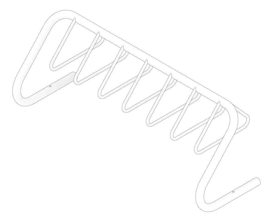 3D Documentation Image of Rack Bicycle Cora Expo 10Bay Junior