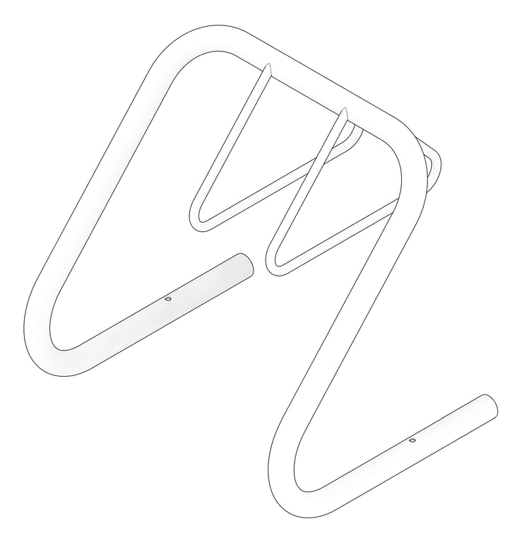 3D Documentation Image of Rack Bicycle Cora Expo 5Bay