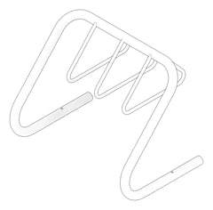 3D Documentation Image of Rack Bicycle Cora Expo 6Bay