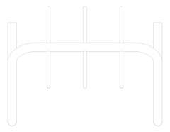 Plan Image of Rack Bicycle Cora Expo 6Bay