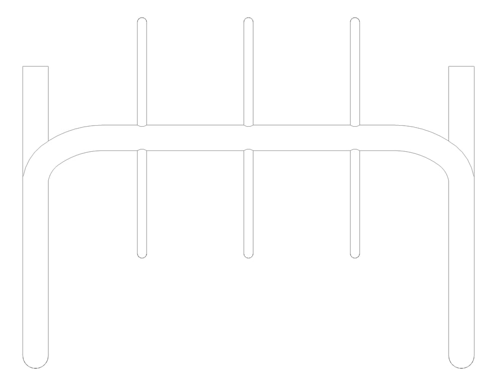 Plan Image of Rack Bicycle Cora Expo 6Bay