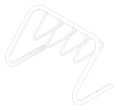 3D Documentation Image of Rack Bicycle Cora Expo 7Bay