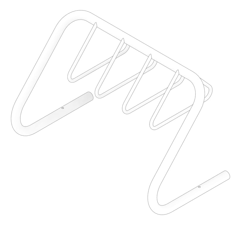 3D Documentation Image of Rack Bicycle Cora Expo 7Bay