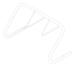 3D Documentation Image of Rack Bicycle Cora Expo 8Bay DoubleSpaced