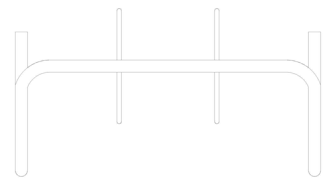 Plan Image of Rack Bicycle Cora Expo 8Bay DoubleSpaced