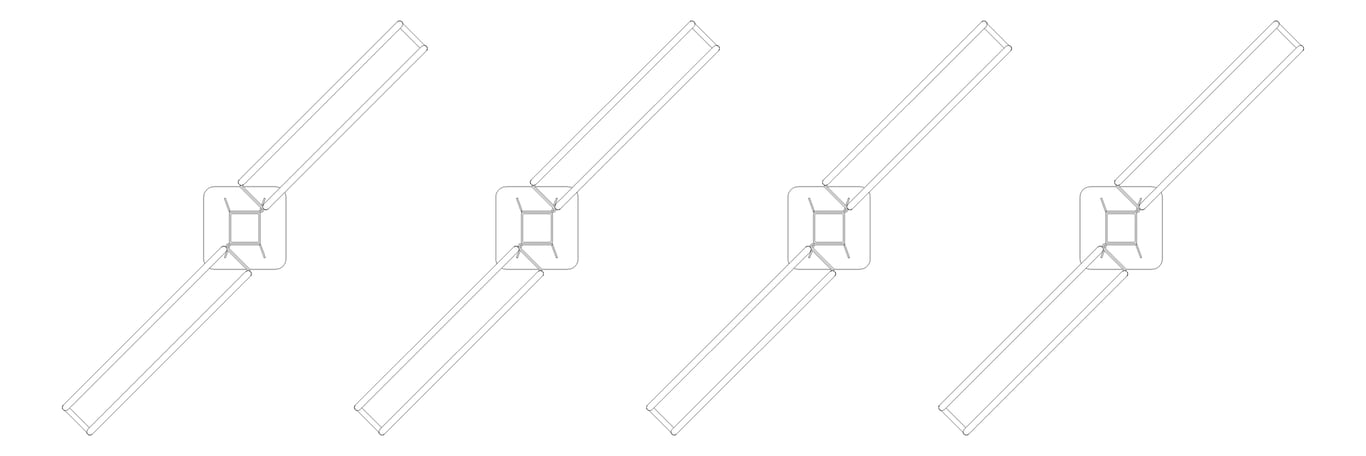 Plan Image of Rack Bicycle Cora PostMounted Vertical Angled Dual