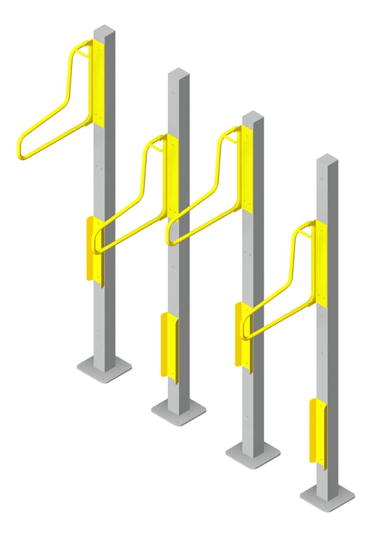 Navigate to Rack Bicycle Cora PostMounted Vertical Fenders