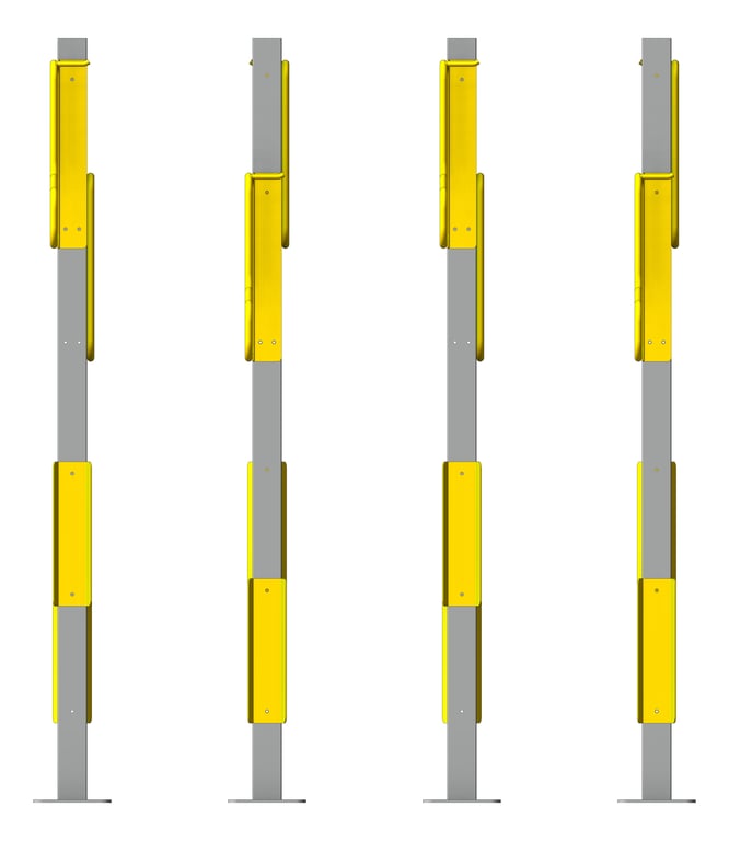 Front Image of Rack Bicycle Cora PostMounted Vertical Fenders Double