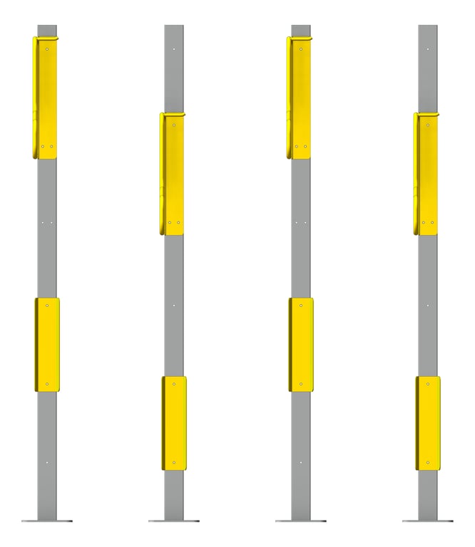 Front Image of Rack Bicycle Cora PostMounted Vertical Fenders