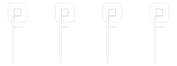 Plan Image of Rack Bicycle Cora PostMounted Vertical Fenders